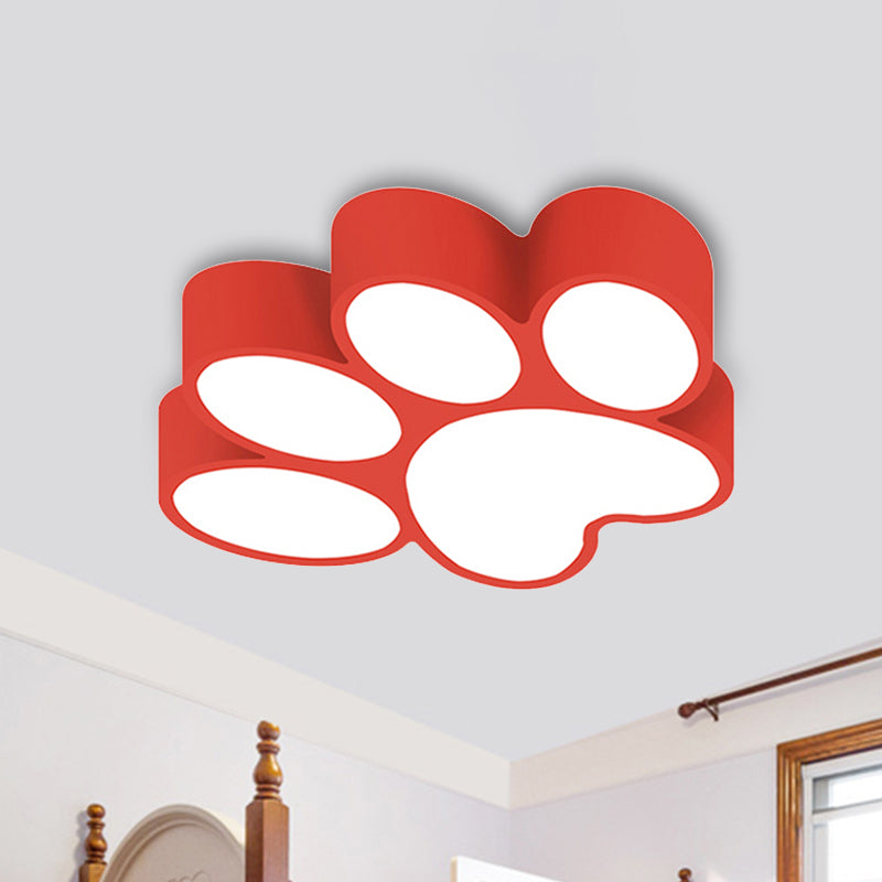 Hallway Home Paw Ceiling Light Acrylic Kids Lovely LED Flushmount Light Clearhalo 'Ceiling Lights' 'Close To Ceiling Lights' 'Close to ceiling' 'Flush mount' Lighting' 237072