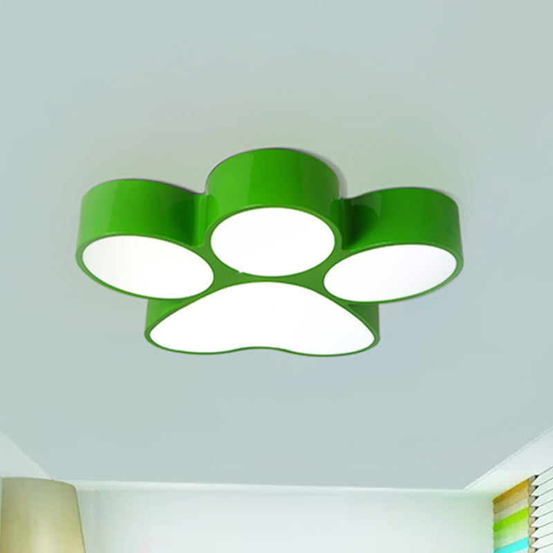 Hallway Home Paw Ceiling Light Acrylic Kids Lovely LED Flushmount Light Clearhalo 'Ceiling Lights' 'Close To Ceiling Lights' 'Close to ceiling' 'Flush mount' Lighting' 237073