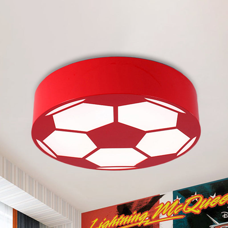 Acrylic Flat Football Ceiling Mount Light Sports Theme Ceiling Lamp for Kid Bedroom Clearhalo 'Ceiling Lights' 'Close To Ceiling Lights' 'Close to ceiling' 'Flush mount' Lighting' 237112