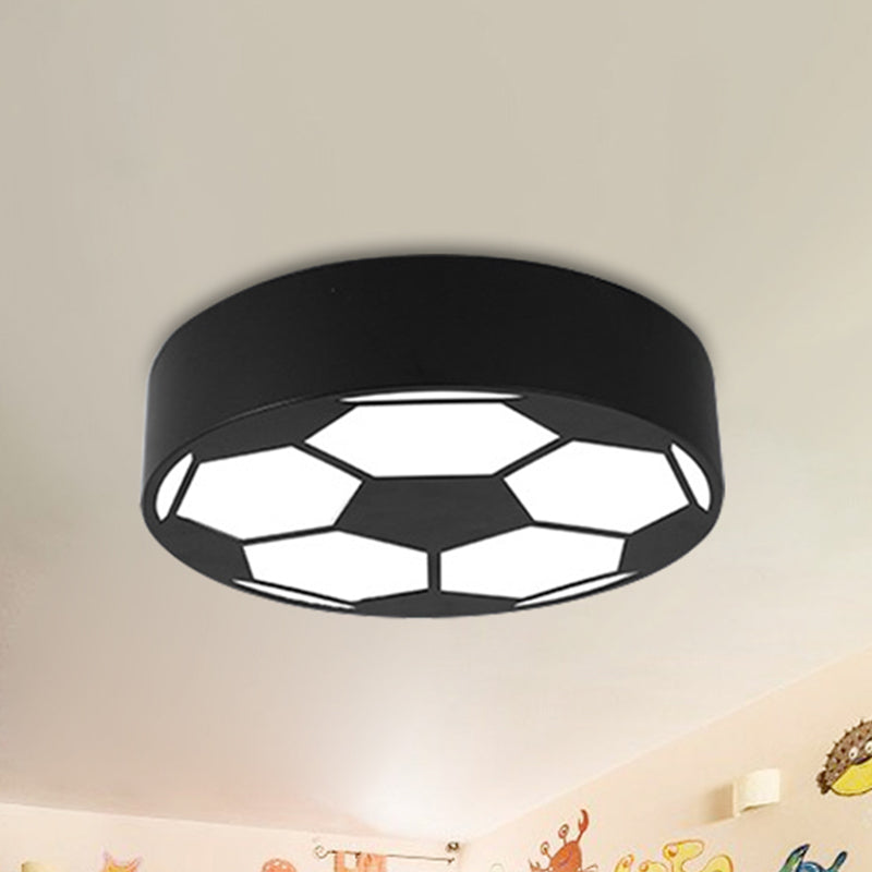 Acrylic Flat Football Ceiling Mount Light Sports Theme Ceiling Lamp for Kid Bedroom Clearhalo 'Ceiling Lights' 'Close To Ceiling Lights' 'Close to ceiling' 'Flush mount' Lighting' 237114