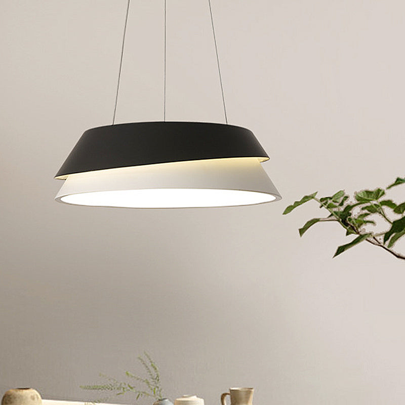 Black Cone Pendant Light Kit Modern Acrylic LED Hanging Ceiling Light in Warm/White Light Black Clearhalo 'Ceiling Lights' 'Modern Pendants' 'Modern' 'Pendant Lights' 'Pendants' Lighting' 237225