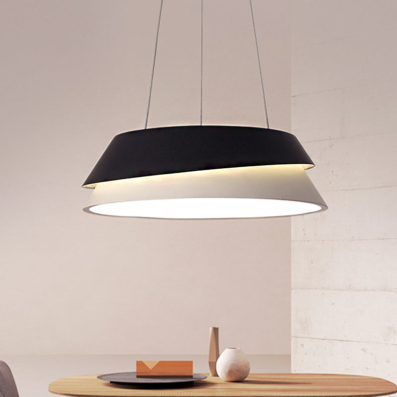 Black Cone Pendant Light Kit Modern Acrylic LED Hanging Ceiling Light in Warm/White Light Clearhalo 'Ceiling Lights' 'Modern Pendants' 'Modern' 'Pendant Lights' 'Pendants' Lighting' 237226