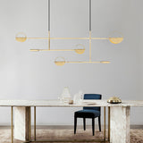 Minimalist 3-Arm Pendant Light Metal 4 Bulbs Dining Room Island Lighting Fixture Clearhalo 'Ceiling Lights' 'Island Lights' Lighting' 2373510