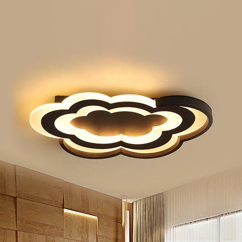 Cloud Kindergarten Flushmount Light Eye-Caring Acrylic Creative LED Ceiling Light Clearhalo 'Ceiling Lights' 'Close To Ceiling Lights' 'Close to ceiling' 'Flush mount' Lighting' 237402