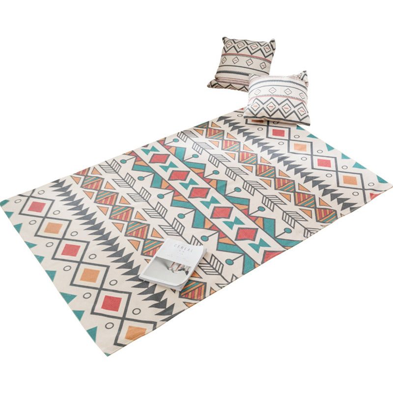 Southwestern Bedroom Rug Multicolored Tribal Printed Area Carpet Jute Pet Friendly Stain-Resistant Indoor Rug Clearhalo 'Area Rug' 'Rugs' 'Southwestern' Rug' 2374393