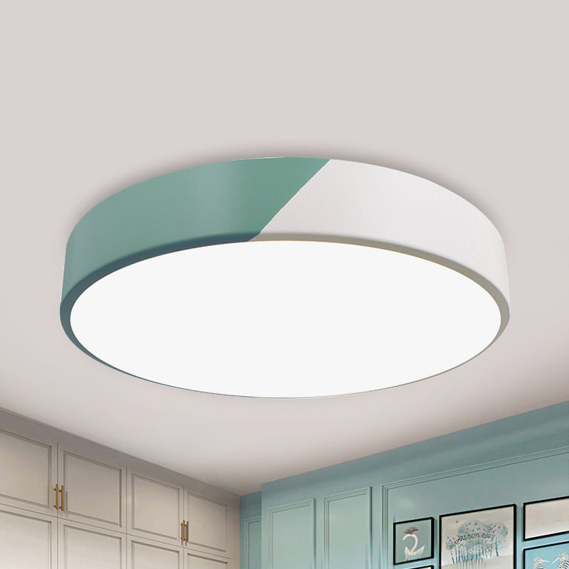 Slim Panel Round Flush Mount Light Nordic Design Acrylic Ceiling Lamp for Dining Room Clearhalo 'Ceiling Lights' 'Close To Ceiling Lights' 'Close to ceiling' 'Flush mount' Lighting' 237456