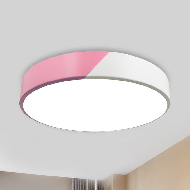 Slim Panel Round Flush Mount Light Nordic Design Acrylic Ceiling Lamp for Dining Room Clearhalo 'Ceiling Lights' 'Close To Ceiling Lights' 'Close to ceiling' 'Flush mount' Lighting' 237459