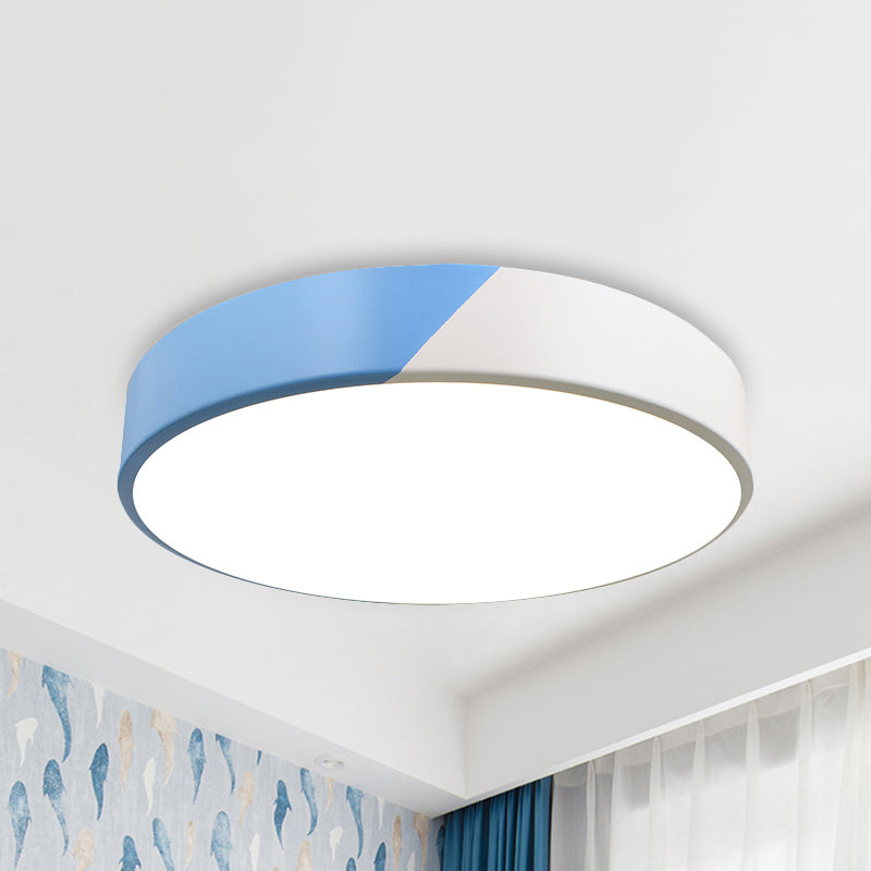 Slim Panel Round Flush Mount Light Nordic Design Acrylic Ceiling Lamp for Dining Room Clearhalo 'Ceiling Lights' 'Close To Ceiling Lights' 'Close to ceiling' 'Flush mount' Lighting' 237461