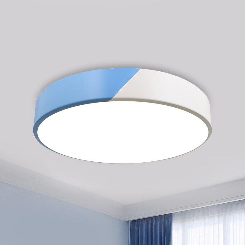 Slim Panel Round Flush Mount Light Nordic Design Acrylic Ceiling Lamp for Dining Room Clearhalo 'Ceiling Lights' 'Close To Ceiling Lights' 'Close to ceiling' 'Flush mount' Lighting' 237462