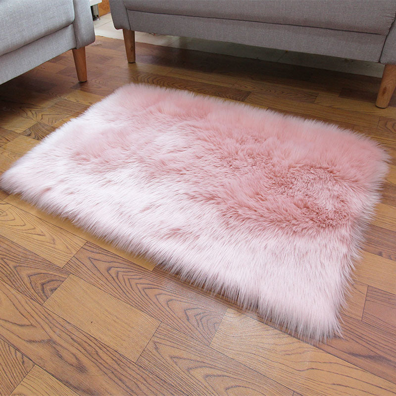 Multi Color Simple Rug Acrylic Solid Color Indoor Rug Non-Slip Backing Pet Friendly Easy Care Area Carpet for Bedroom Light Pink Clearhalo 'Area Rug' 'Casual' 'Rugs' Rug' 2374883