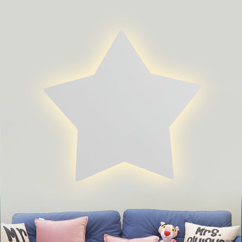 Contemporary Slim Panel Star Sconce Lamp Wooden LED Wall Light for Corridor Kitchen Clearhalo 'Wall Lamps & Sconces' 'Wall Lights' Lighting' 237732