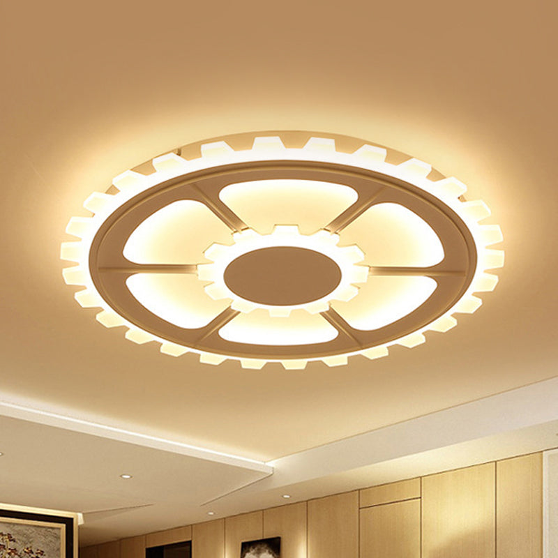 Contemporary Flower Ceiling Mount Light Acrylic White LED Ceiling Lamp for Child Bedroom Clearhalo 'Ceiling Lights' 'Close To Ceiling Lights' 'Close to ceiling' 'Flush mount' Lighting' 238049