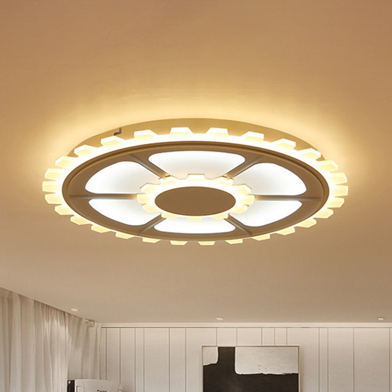 Contemporary Flower Ceiling Mount Light Acrylic White LED Ceiling Lamp for Child Bedroom Clearhalo 'Ceiling Lights' 'Close To Ceiling Lights' 'Close to ceiling' 'Flush mount' Lighting' 238050