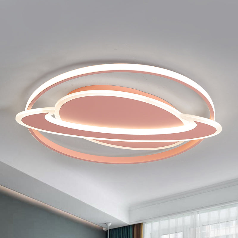 Modern Contemporary Planet Ceiling Light Fixture Acrylic Flush Mount Ceiling Fixture for Bedroom Clearhalo 'Ceiling Lights' 'Close To Ceiling Lights' 'Close to ceiling' 'Flush mount' Lighting' 238335