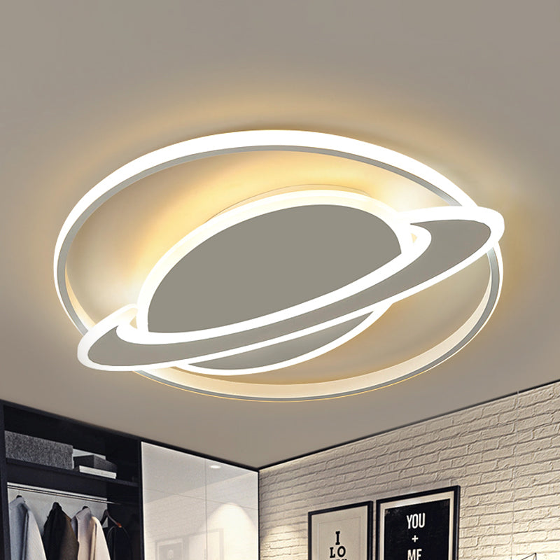 Modern Contemporary Planet Ceiling Light Fixture Acrylic Flush Mount Ceiling Fixture for Bedroom Clearhalo 'Ceiling Lights' 'Close To Ceiling Lights' 'Close to ceiling' 'Flush mount' Lighting' 238340