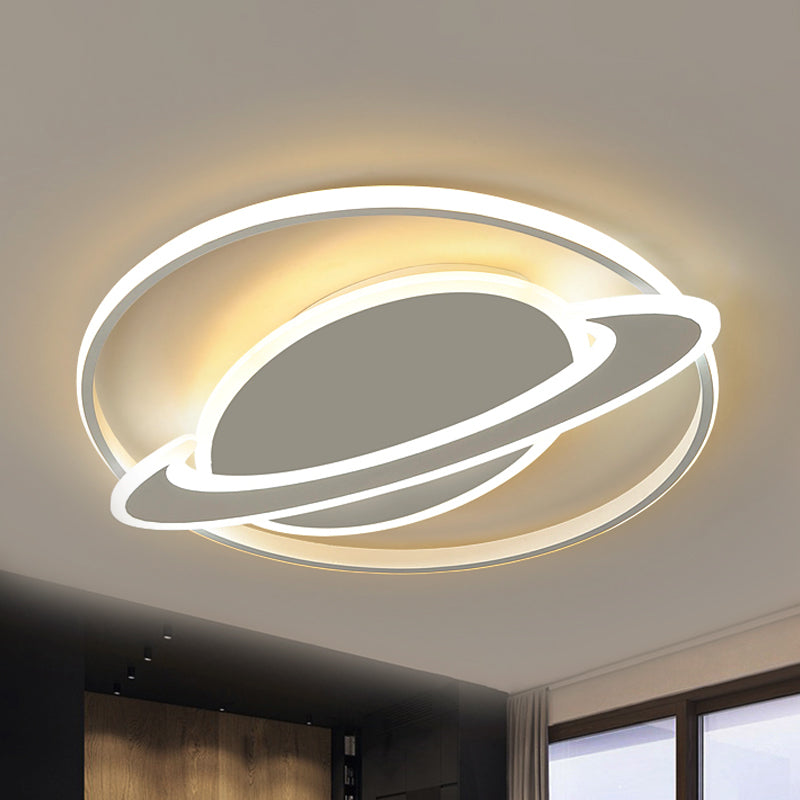 Modern Contemporary Planet Ceiling Light Fixture Acrylic Flush Mount Ceiling Fixture for Bedroom Clearhalo 'Ceiling Lights' 'Close To Ceiling Lights' 'Close to ceiling' 'Flush mount' Lighting' 238341