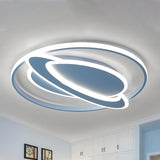 Modern Contemporary Planet Ceiling Light Fixture Acrylic Flush Mount Ceiling Fixture for Bedroom Clearhalo 'Ceiling Lights' 'Close To Ceiling Lights' 'Close to ceiling' 'Flush mount' Lighting' 238343