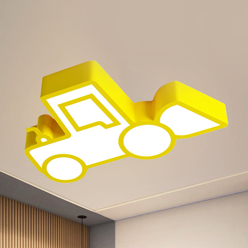 Cartoon Car Ceiling Light Acrylic Flush Mount Ceiling Light for Bedroom Clearhalo 'Ceiling Lights' 'Close To Ceiling Lights' 'Close to ceiling' 'Flush mount' Lighting' 238778