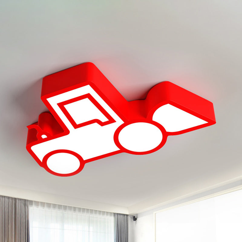 Cartoon Car Ceiling Light Acrylic Flush Mount Ceiling Light for Bedroom Clearhalo 'Ceiling Lights' 'Close To Ceiling Lights' 'Close to ceiling' 'Flush mount' Lighting' 238780