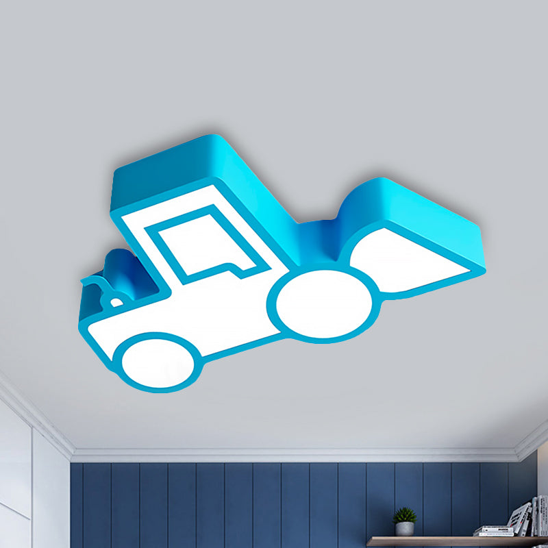 Cartoon Car Ceiling Light Acrylic Flush Mount Ceiling Light for Bedroom Blue Clearhalo 'Ceiling Lights' 'Close To Ceiling Lights' 'Close to ceiling' 'Flush mount' Lighting' 238784