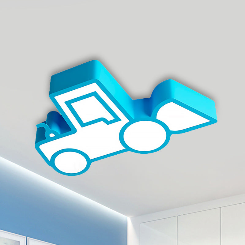 Cartoon Car Ceiling Light Acrylic Flush Mount Ceiling Light for Bedroom Clearhalo 'Ceiling Lights' 'Close To Ceiling Lights' 'Close to ceiling' 'Flush mount' Lighting' 238785