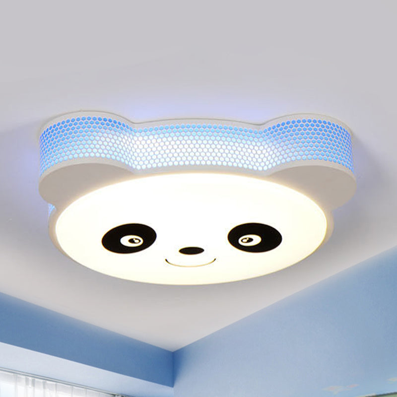 Cartoon Panda Flush Mount Ceiling Light Acrylic Ceiling Light Fixture for Kindergarten Clearhalo 'Ceiling Lights' 'Close To Ceiling Lights' 'Close to ceiling' 'Flush mount' Lighting' 238791