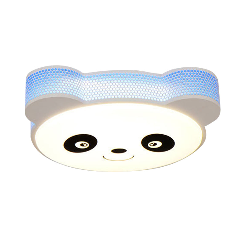 Cartoon Panda Flush Mount Ceiling Light Acrylic Ceiling Light Fixture for Kindergarten Clearhalo 'Ceiling Lights' 'Close To Ceiling Lights' 'Close to ceiling' 'Flush mount' Lighting' 238792