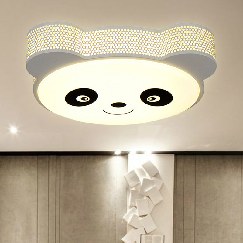 Cartoon Panda Flush Mount Ceiling Light Acrylic Ceiling Light Fixture for Kindergarten Clearhalo 'Ceiling Lights' 'Close To Ceiling Lights' 'Close to ceiling' 'Flush mount' Lighting' 238795