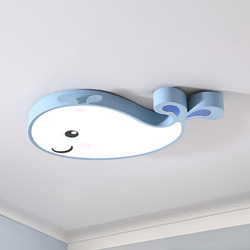 Dolphin Kindergarten Ceiling Light Fixture Acrylic Cartoon Ceiling Light Fixture Clearhalo 'Ceiling Lights' 'Close To Ceiling Lights' 'Close to ceiling' 'Flush mount' Lighting' 238798