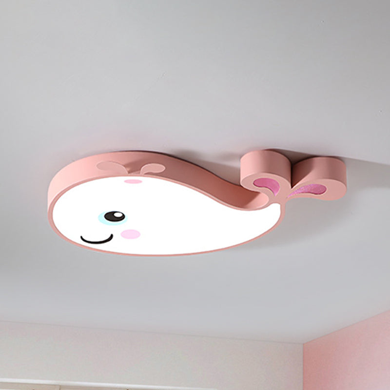 Dolphin Kindergarten Ceiling Light Fixture Acrylic Cartoon Ceiling Light Fixture Clearhalo 'Ceiling Lights' 'Close To Ceiling Lights' 'Close to ceiling' 'Flush mount' Lighting' 238800