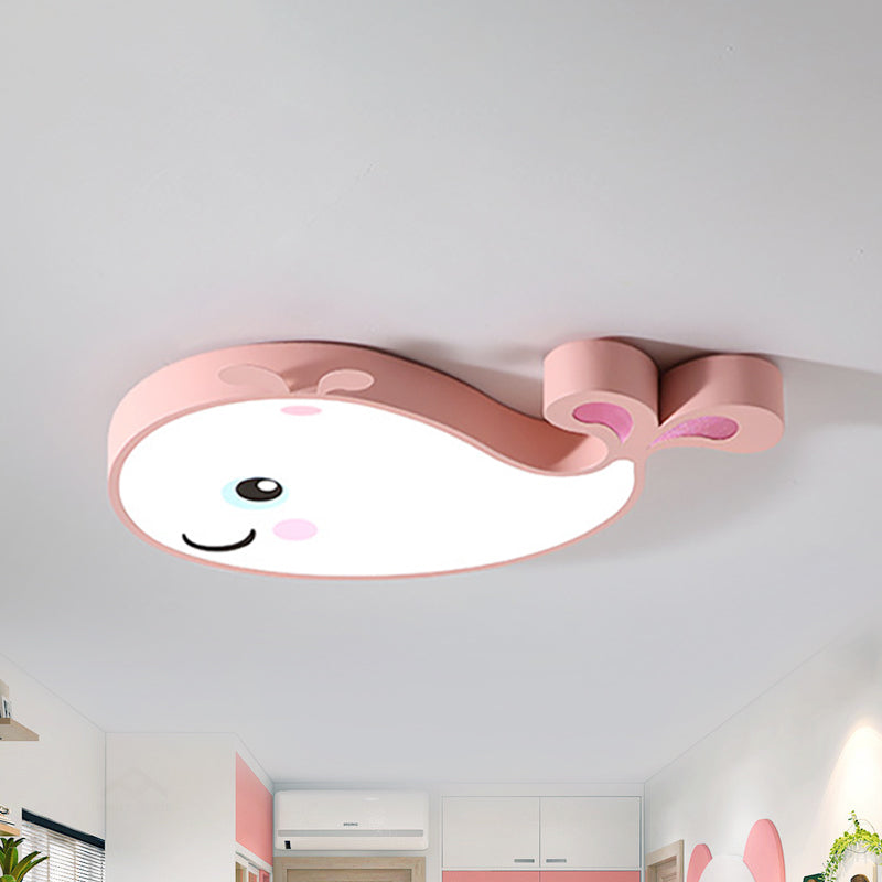 Dolphin Kindergarten Ceiling Light Fixture Acrylic Cartoon Ceiling Light Fixture Clearhalo 'Ceiling Lights' 'Close To Ceiling Lights' 'Close to ceiling' 'Flush mount' Lighting' 238801