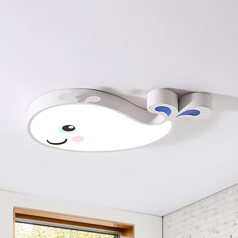 Dolphin Kindergarten Ceiling Light Fixture Acrylic Cartoon Ceiling Light Fixture Clearhalo 'Ceiling Lights' 'Close To Ceiling Lights' 'Close to ceiling' 'Flush mount' Lighting' 238803