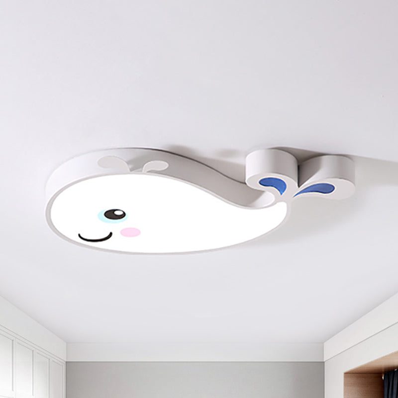 Dolphin Kindergarten Ceiling Light Fixture Acrylic Cartoon Ceiling Light Fixture Clearhalo 'Ceiling Lights' 'Close To Ceiling Lights' 'Close to ceiling' 'Flush mount' Lighting' 238804