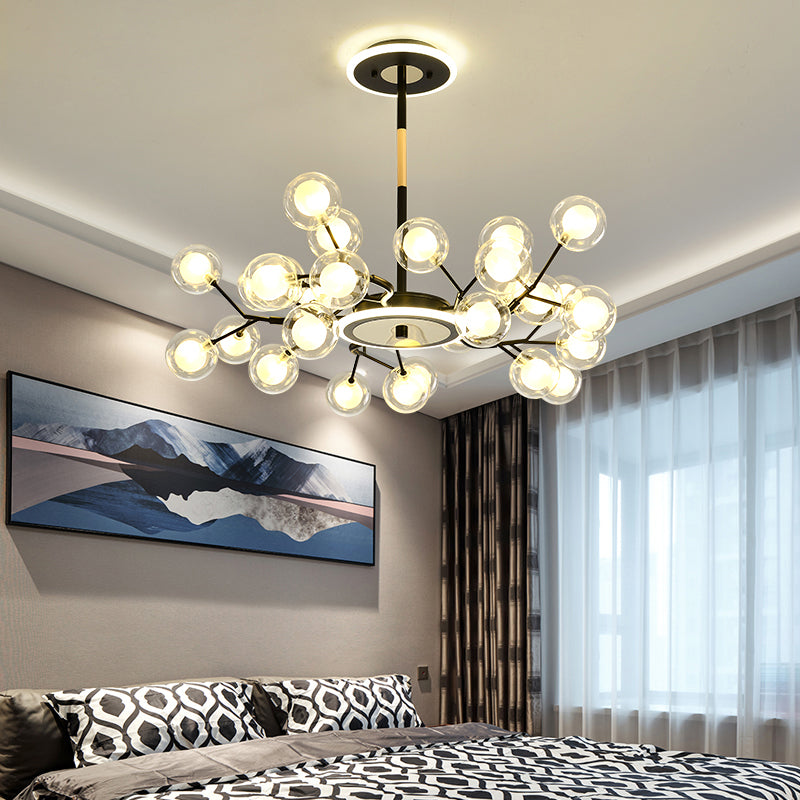 Postmodern Firefly LED Chandelier Acrylic Living Room Suspended Lighting Fixture Clearhalo 'Ceiling Lights' 'Chandeliers' 'Modern Chandeliers' 'Modern' Lighting' 2389072