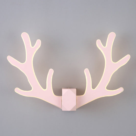 Deer Horn Shaped LED Wall Light Decorative Metal Corridor Sconce Lighting Fixture Clearhalo 'Wall Lamps & Sconces' 'Wall Lights' Lighting' 2389252