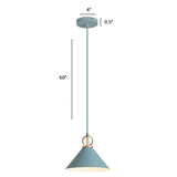 Cone Shaped Pendant Lighting Nordic Metal Single-Bulb Suspension Light for Dining Room Grey Clearhalo 'Ceiling Lights' 'Pendant Lights' 'Pendants' Lighting' 2389326