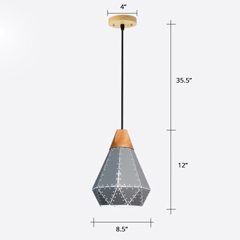 Laser-Cut Hanging Light Fixture Nordic Metal 1 Head Dining Room Ceiling Pendant Lamp Grey Clearhalo 'Ceiling Lights' 'Pendant Lights' 'Pendants' Lighting' 2389386