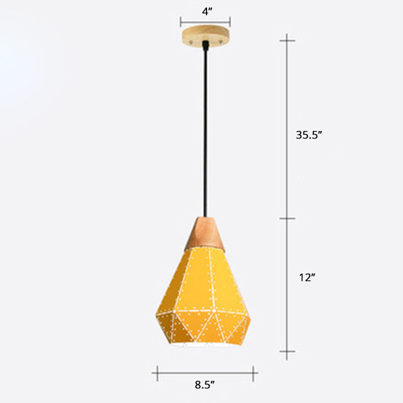 Laser-Cut Hanging Light Fixture Nordic Metal 1 Head Dining Room Ceiling Pendant Lamp Yellow Clearhalo 'Ceiling Lights' 'Pendant Lights' 'Pendants' Lighting' 2389387