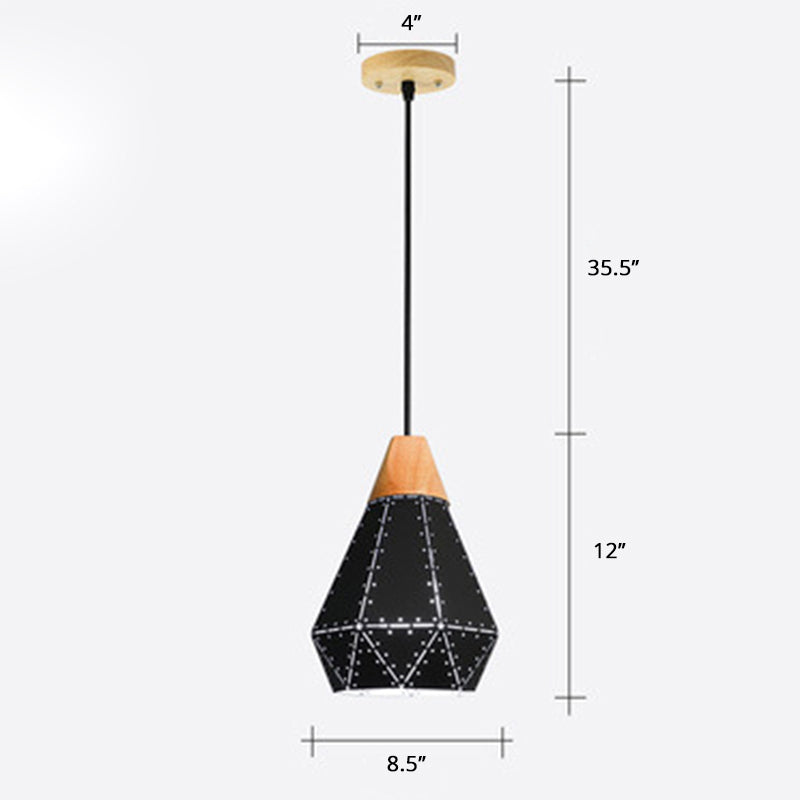 Laser-Cut Hanging Light Fixture Nordic Metal 1 Head Dining Room Ceiling Pendant Lamp Black Clearhalo 'Ceiling Lights' 'Pendant Lights' 'Pendants' Lighting' 2389389