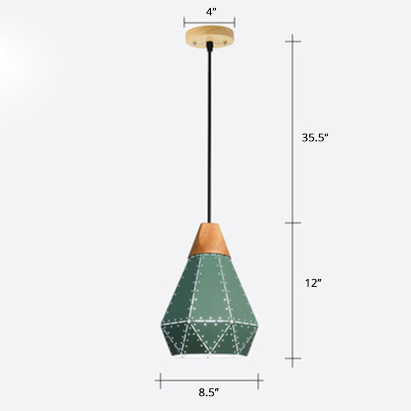 Laser-Cut Hanging Light Fixture Nordic Metal 1 Head Dining Room Ceiling Pendant Lamp Green Clearhalo 'Ceiling Lights' 'Pendant Lights' 'Pendants' Lighting' 2389391