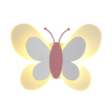 Decorative Butterfly Sconce Light Acrylic Childrens Bedroom LED Wall Mounted Lamp Clearhalo 'Wall Lamps & Sconces' 'Wall Lights' Lighting' 2390028