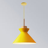 Cookware Metal Pendant Lamp Nordic 1 Head Suspended Lighting Fixture for Dining Room Yellow 10" Clearhalo 'Ceiling Lights' 'Pendant Lights' 'Pendants' Lighting' 2390170