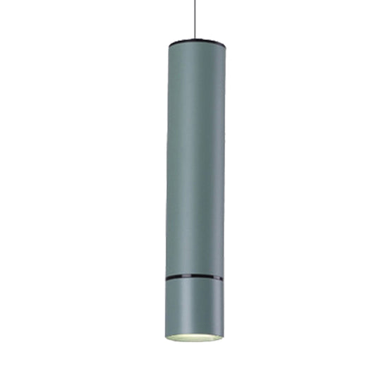 Nordic 1 Light Suspension Light with Metal Shade Pink/Blue/Green Pipe Ceiling Pendant Light in White/Warm/Natural Light Clearhalo 'Ceiling Lights' 'Modern Pendants' 'Modern' 'Pendant Lights' 'Pendants' Lighting' 239065