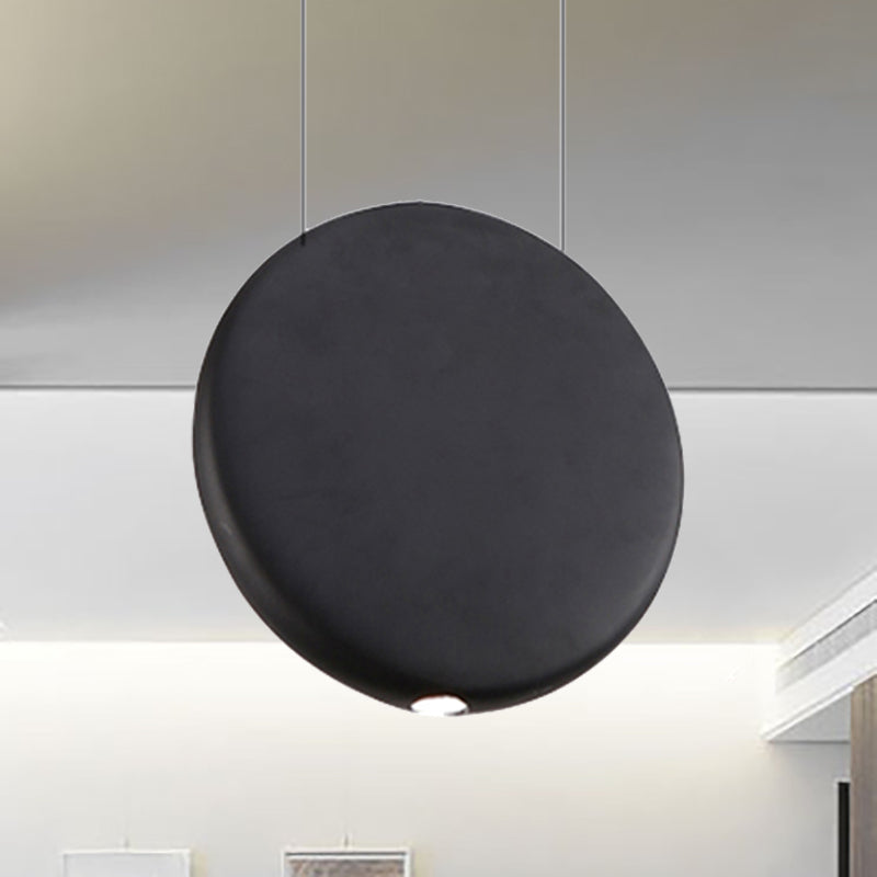 Black/Grey/Green Round Suspension Pendant Nordic LED Resin Hanging Lamp in Warm/White Light, 6"/8.5/12"W Clearhalo 'Ceiling Lights' 'Modern Pendants' 'Modern' 'Pendant Lights' 'Pendants' Lighting' 239069