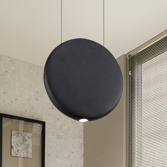 Black/Grey/Green Round Suspension Pendant Nordic LED Resin Hanging Lamp in Warm/White Light, 6"/8.5/12"W Clearhalo 'Ceiling Lights' 'Modern Pendants' 'Modern' 'Pendant Lights' 'Pendants' Lighting' 239070