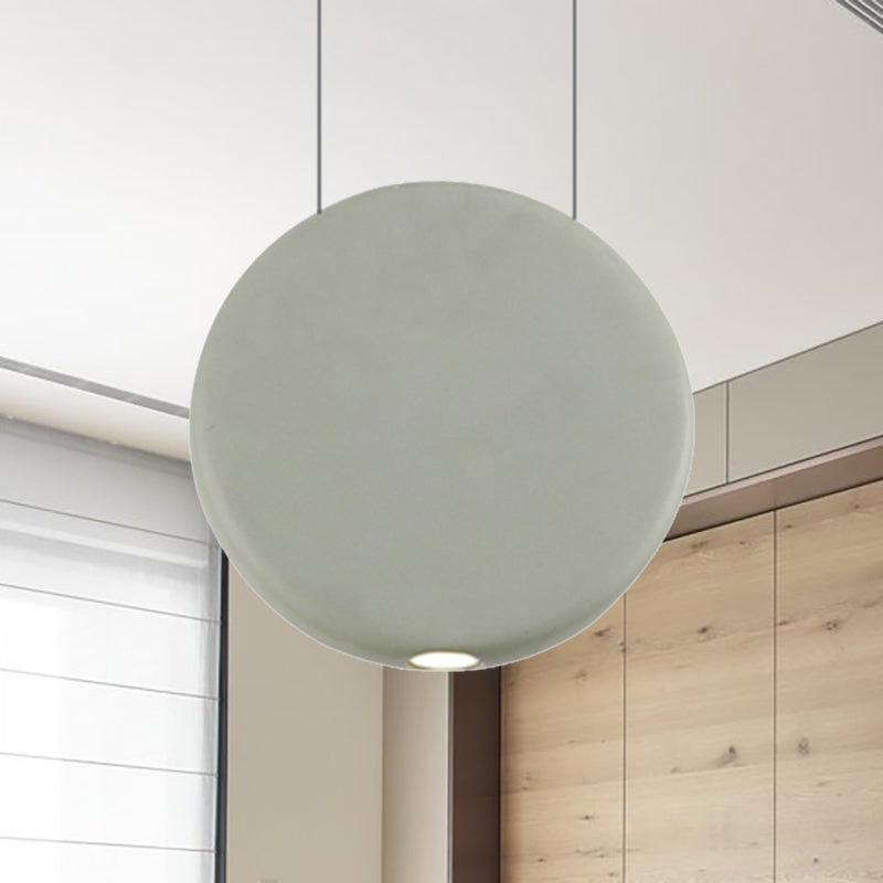 Black/Grey/Green Round Suspension Pendant Nordic LED Resin Hanging Lamp in Warm/White Light, 6"/8.5/12"W Green Clearhalo 'Ceiling Lights' 'Modern Pendants' 'Modern' 'Pendant Lights' 'Pendants' Lighting' 239081