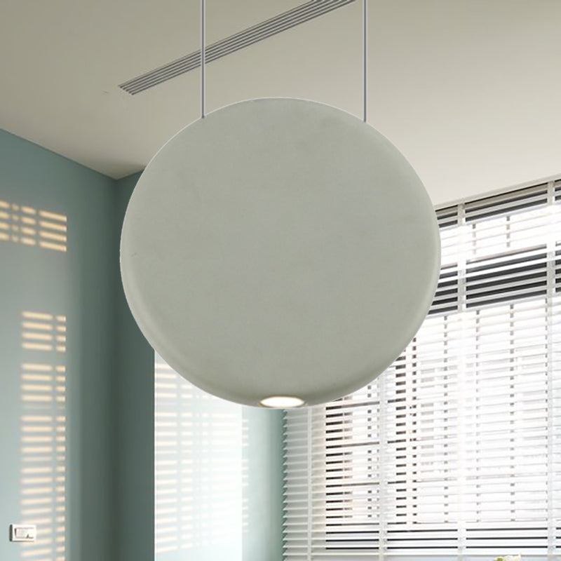 Black/Grey/Green Round Suspension Pendant Nordic LED Resin Hanging Lamp in Warm/White Light, 6"/8.5/12"W Clearhalo 'Ceiling Lights' 'Modern Pendants' 'Modern' 'Pendant Lights' 'Pendants' Lighting' 239082