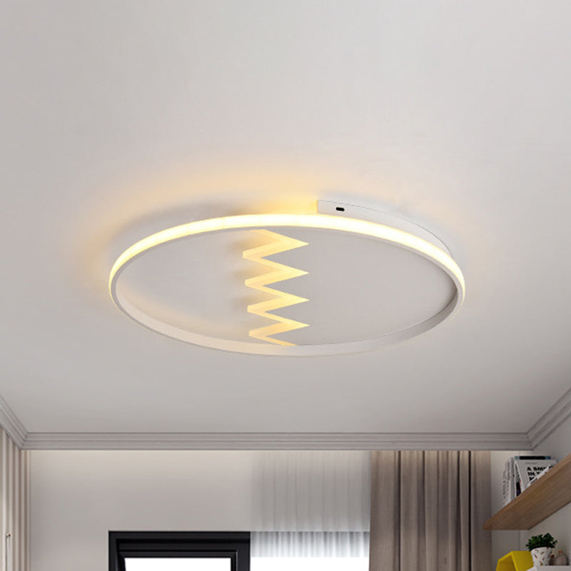 Eggshell Shape Ceiling Mount Light Modern Style Metal Ceiling Lamp for Child Bedroom Clearhalo 'Ceiling Lights' 'Close To Ceiling Lights' 'Close to ceiling' 'Flush mount' Lighting' 239092