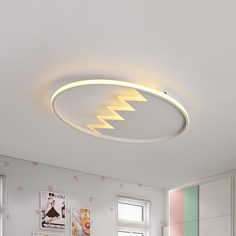 Eggshell Shape Ceiling Mount Light Modern Style Metal Ceiling Lamp for Child Bedroom Clearhalo 'Ceiling Lights' 'Close To Ceiling Lights' 'Close to ceiling' 'Flush mount' Lighting' 239093