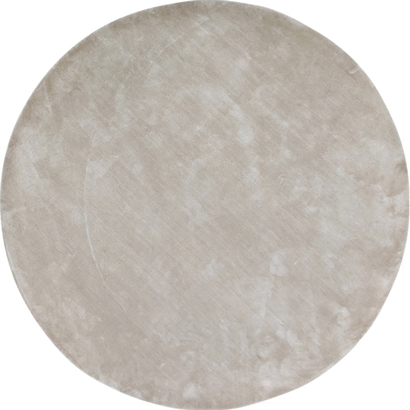 Basic Solid Color Rug Beige Gray Lamb Wool Area Carpet Non-Slip Backing Pet Friendly Indoor Rug for Living Room Clearhalo 'Area Rug' 'Rug' 2391992